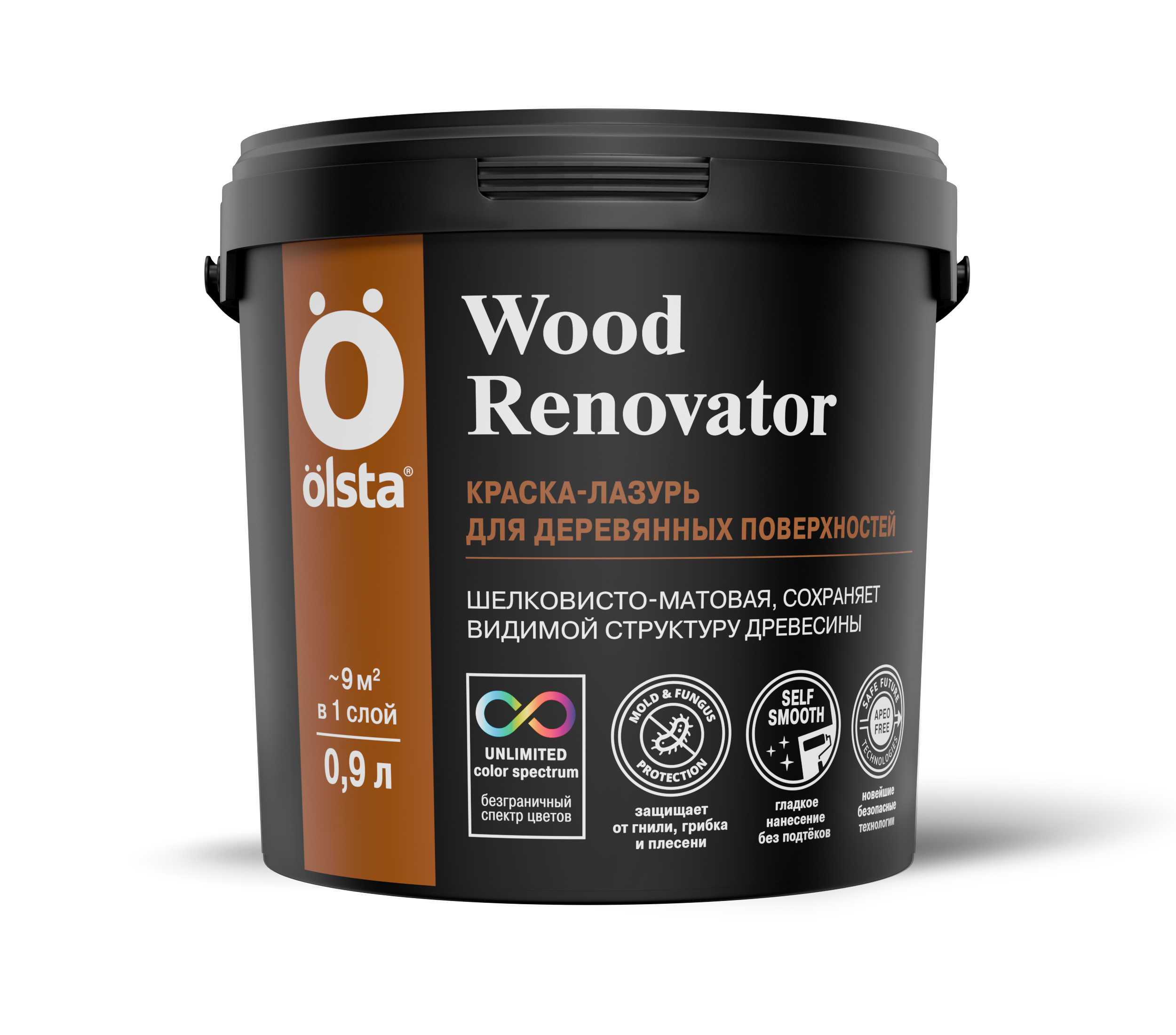 Деревозащитное средство Olsta Wood Renovator база С 0,9 л