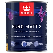 Краска интерьерная Tikkurila Euro Matt 3 база С 0,9 л