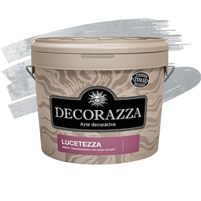 Декоративное покрытие DECORAZZA Lucetezza Alluminio LC-700 1л