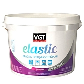 Краска универсальная VGT Elastic трещиностойкая белый 15 кг