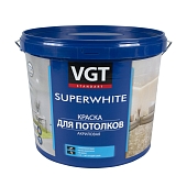 Краска специальная VGT ВД-АК-2180 для потолка супербелый 3 кг