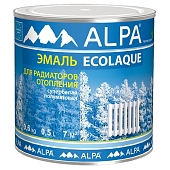 Эмаль специальная Alpa Ecolaque для радиаторов 0,5 л
