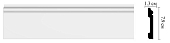 Плинтус напольный Decomaster D005ДМ 79*13*2000 мм