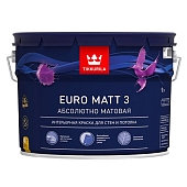 Краска интерьерная Tikkurila Euro Matt 3 база С 9 л